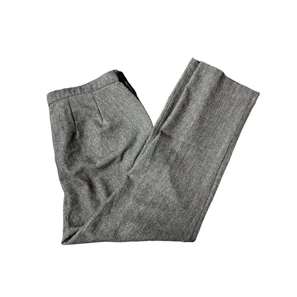 Investments Flat Front Gray dress Pants Women's Size 16